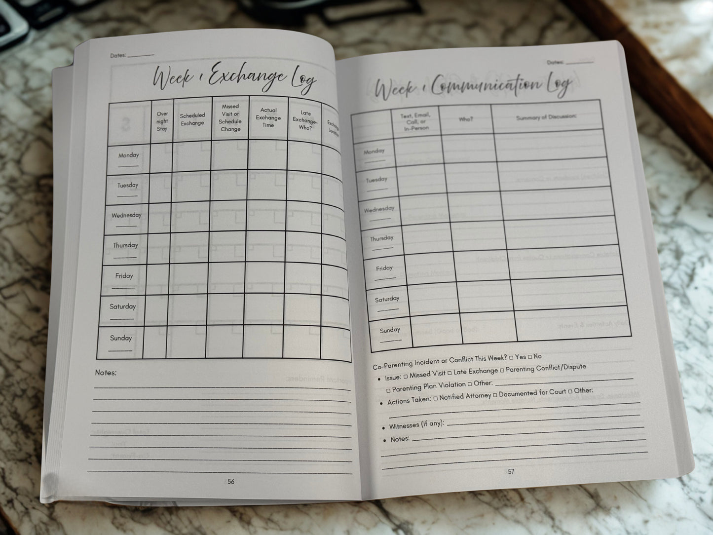 Faith Works Co-Parenting Journal